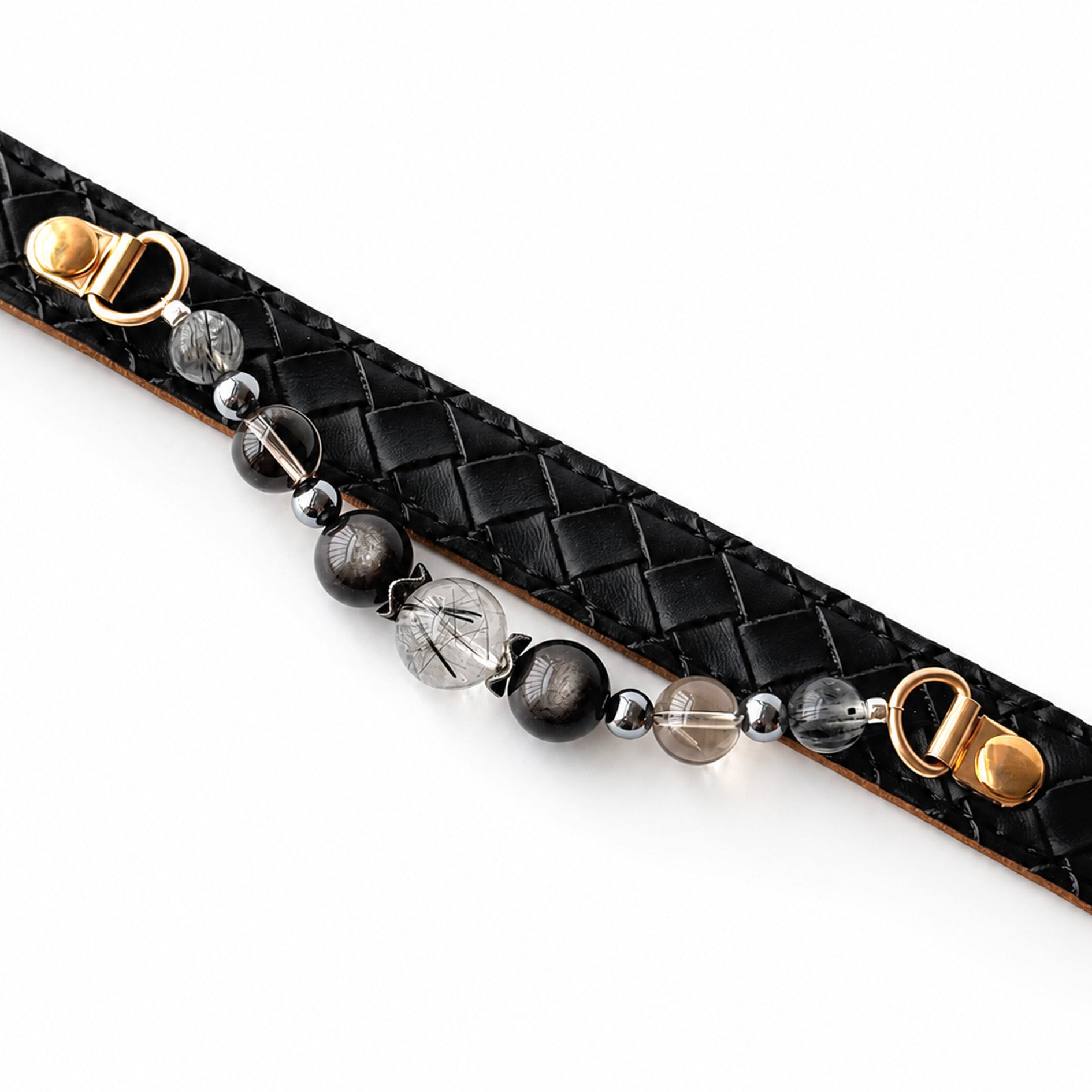 Noir Eclipse Gemstone Dog Collar