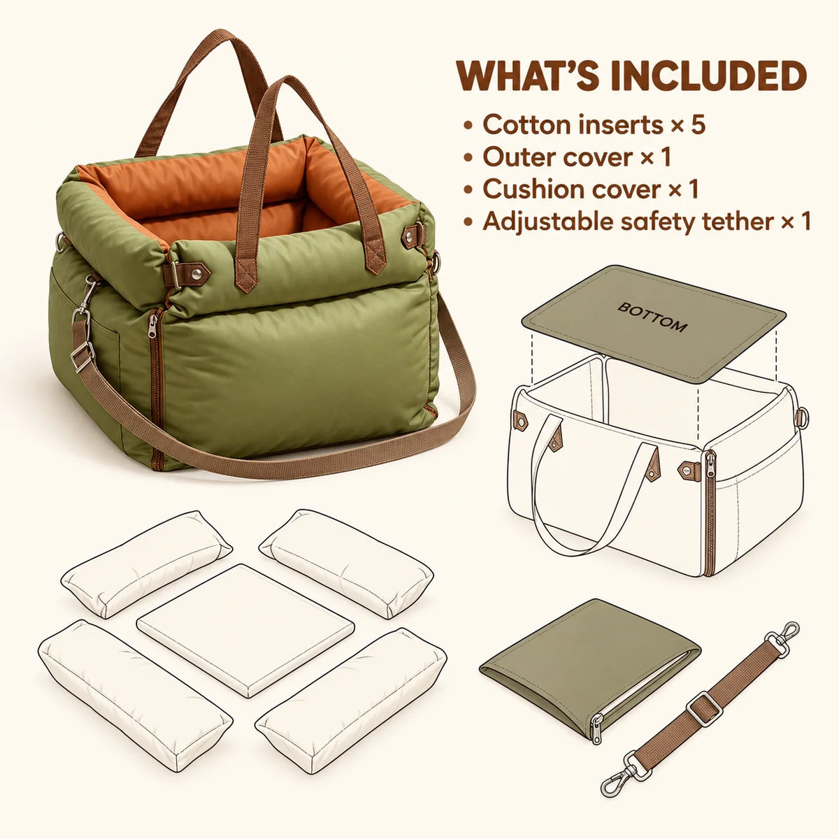 RoadNest Classic Travel Bed