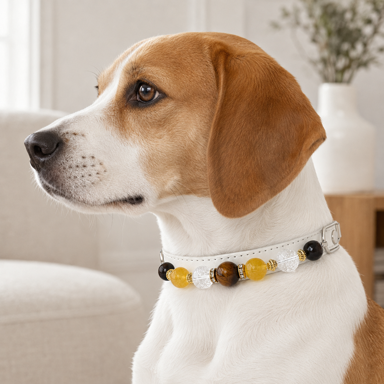 Sunlit Halo Jewelry Dog Collar