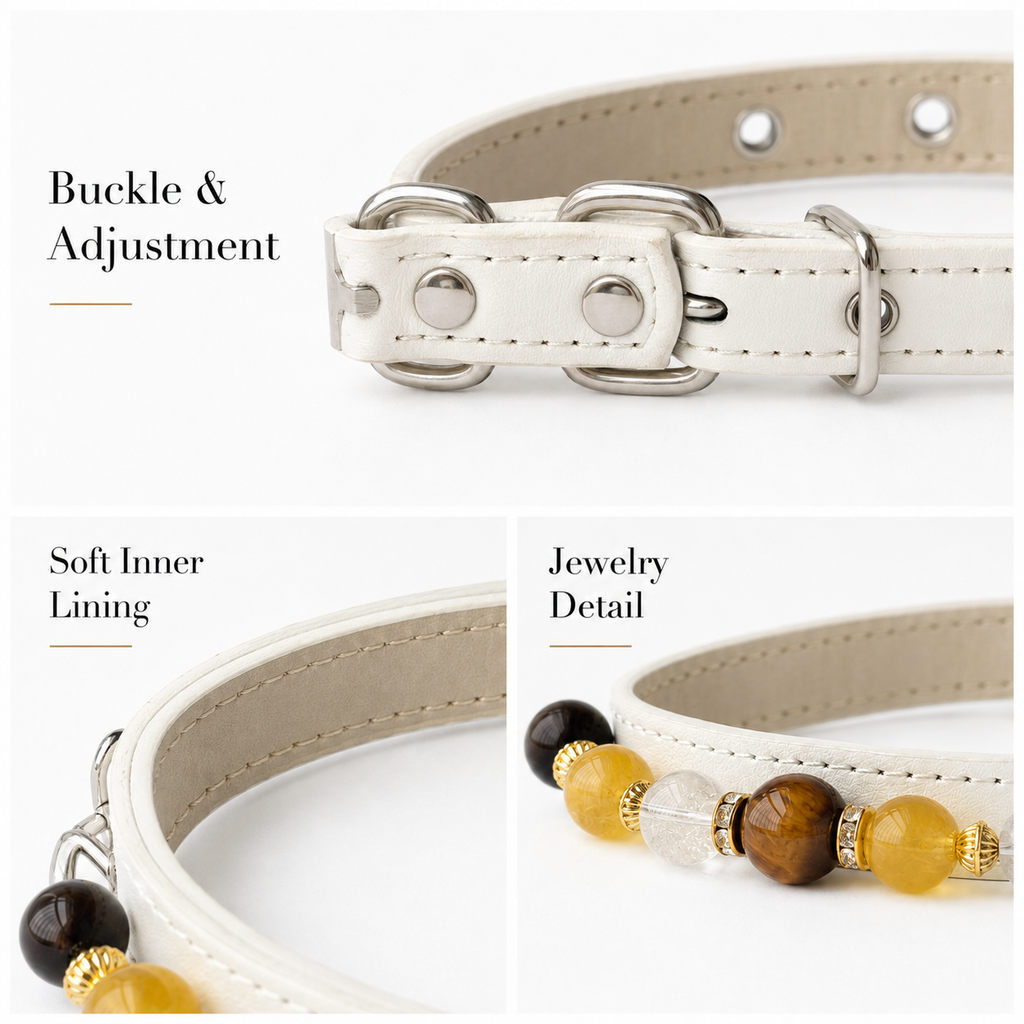 Sunlit Halo Jewelry Dog Collar