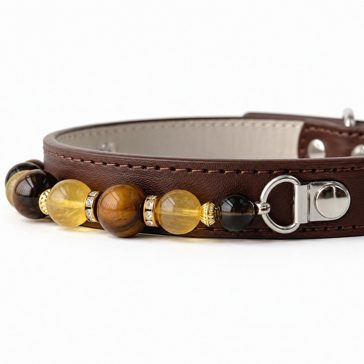 Sable Ember Gemstone Dog Collar