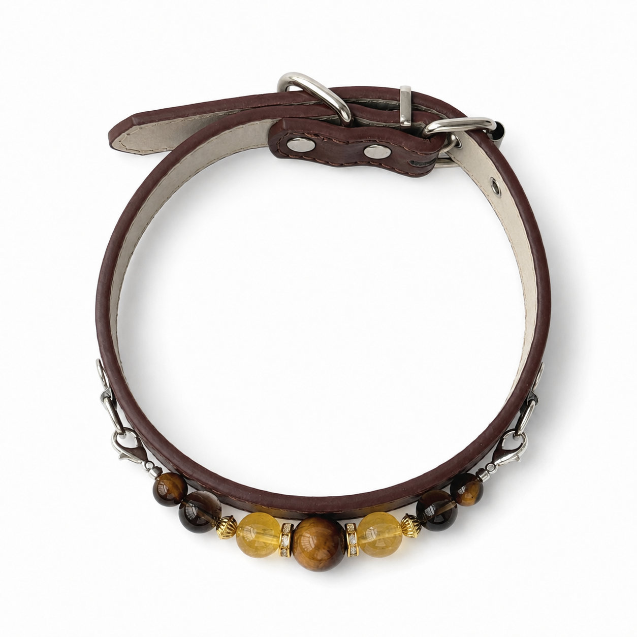 Sable Ember Gemstone Dog Collar
