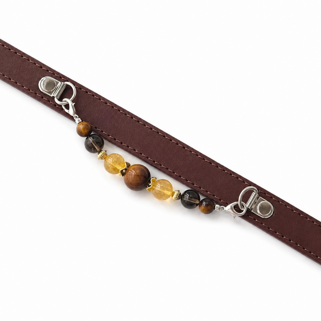 Sable Ember Gemstone Dog Collar