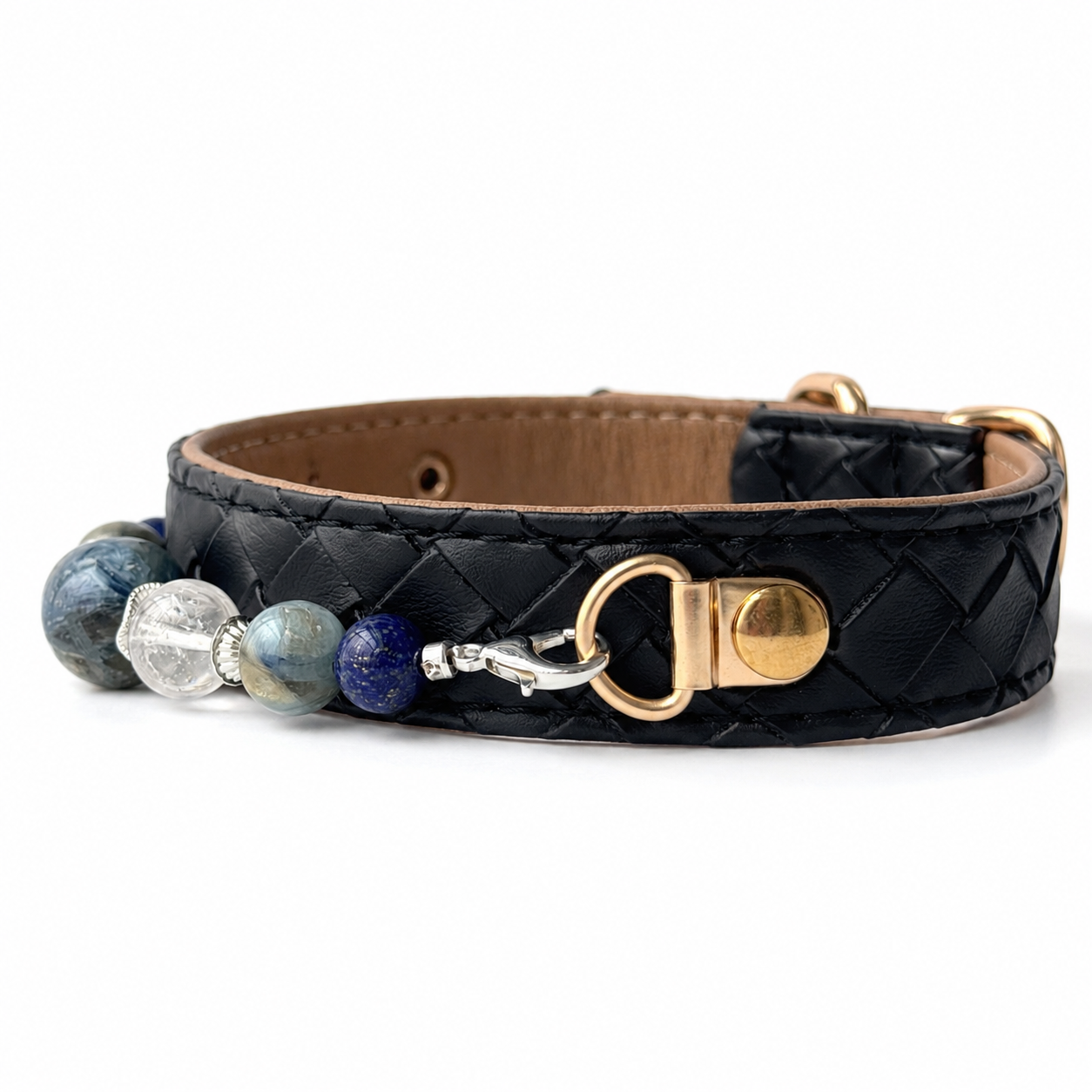 Azure Nocturne Gemstone Dog Collar