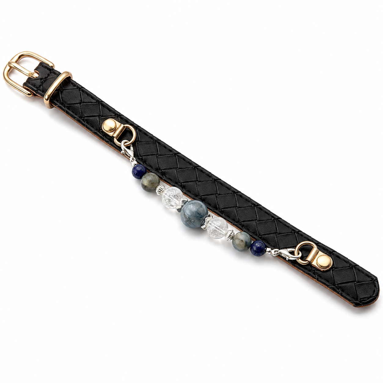 Azure Nocturne Gemstone Dog Collar