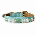 Celadon Reverie Gemstone & Pearl Dog Collar