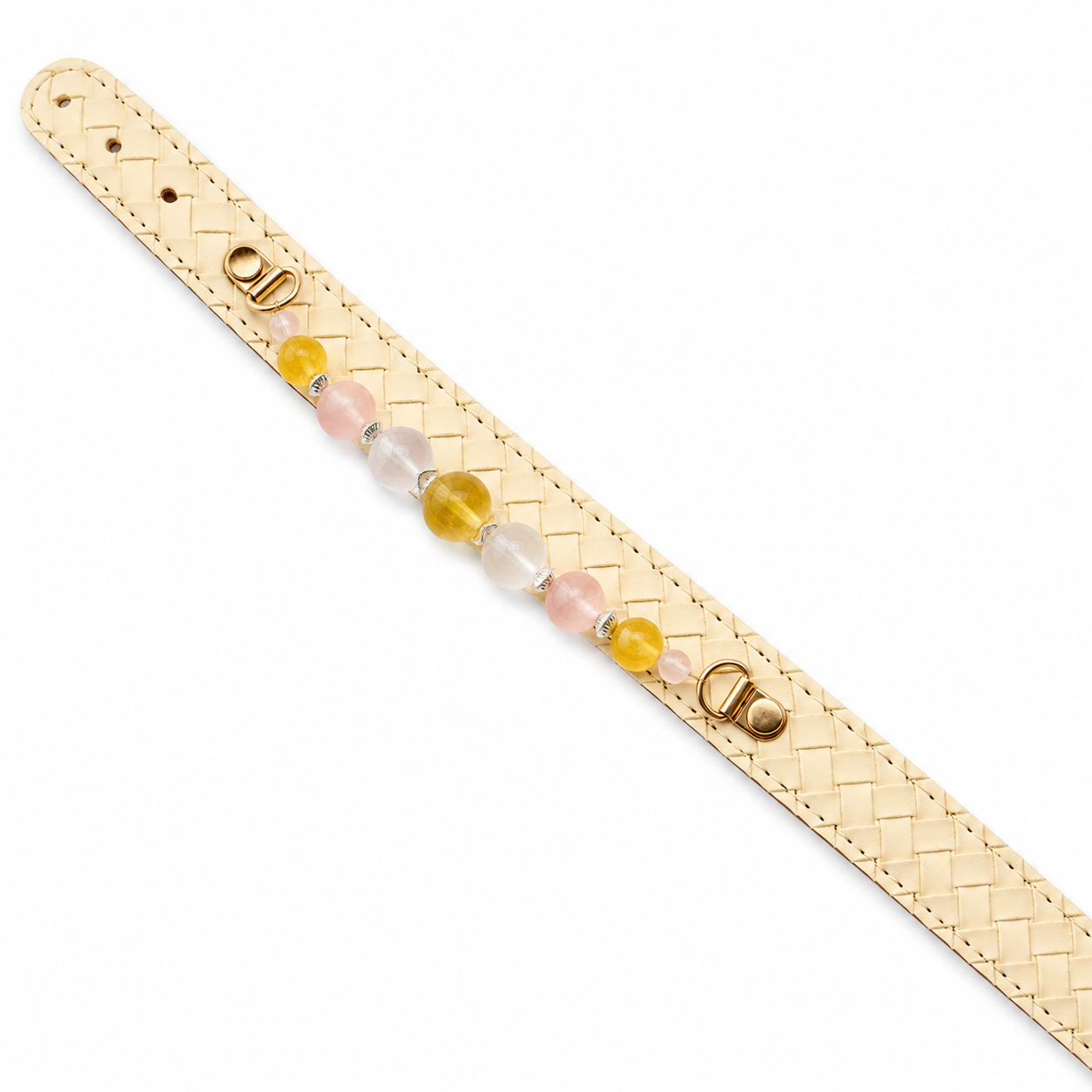 Aurelia Blush Gemstone Dog Collar