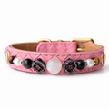 Rosé Noir Gemstone Dog Collar