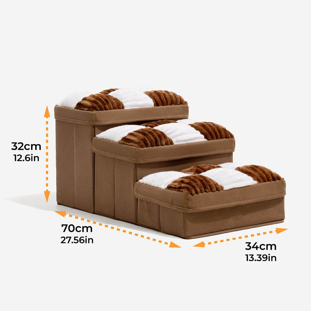 Checkerboard Storage Pet Stairs