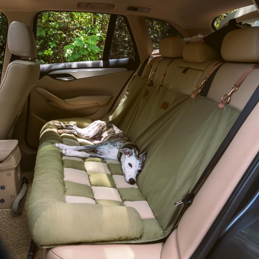 Checkerboard Cushioned Rear Seat Mat