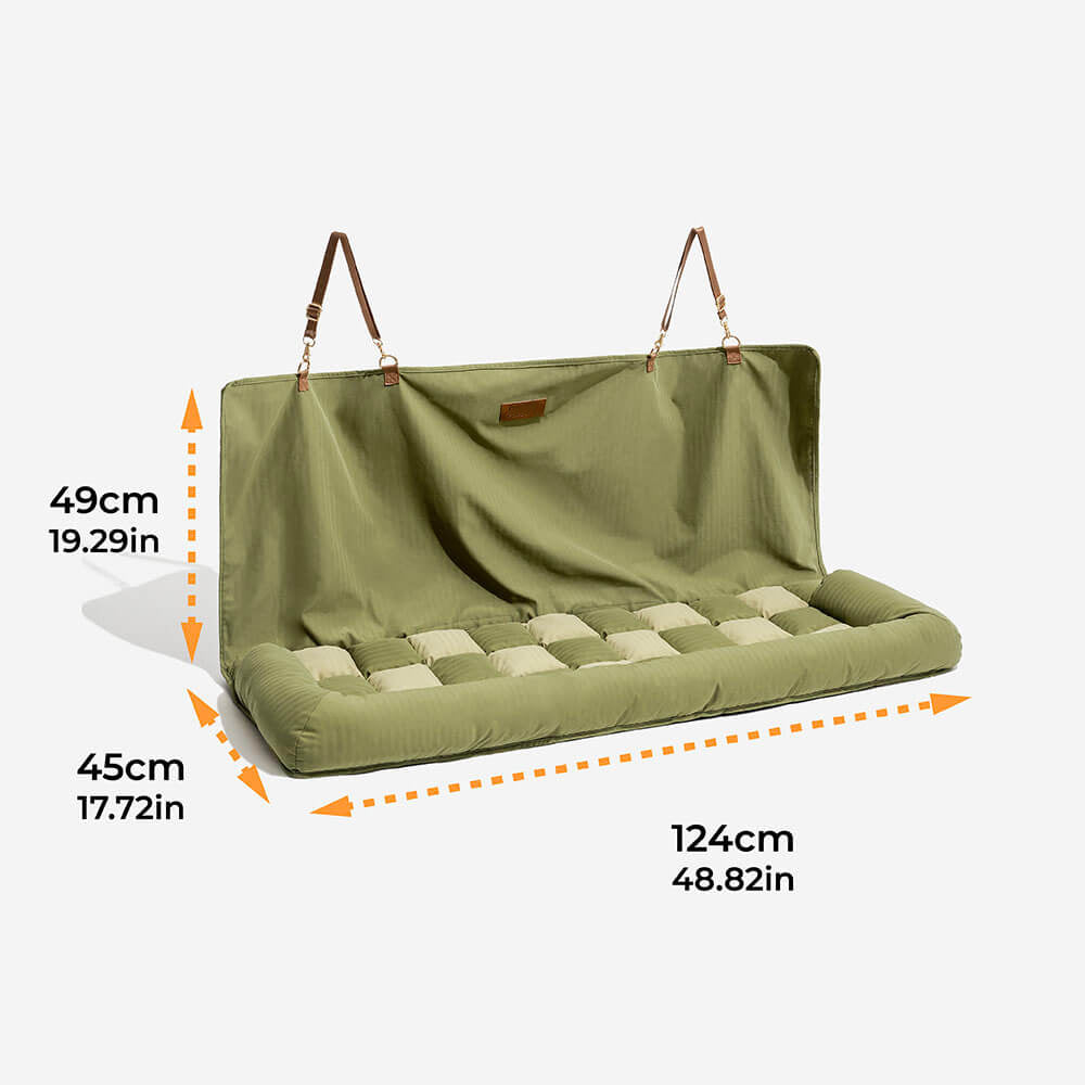 Checkerboard Cushioned Rear Seat Mat