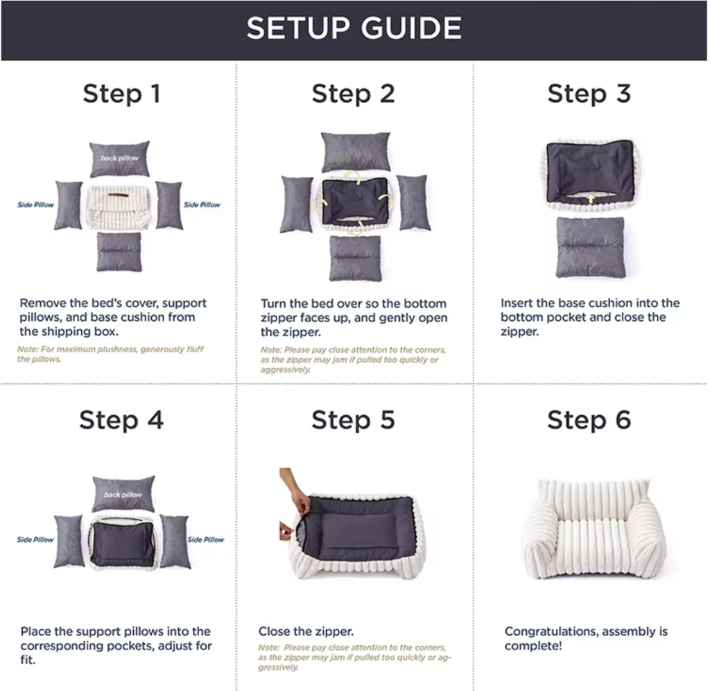 Ribbed Plush Pet Sofa Bed