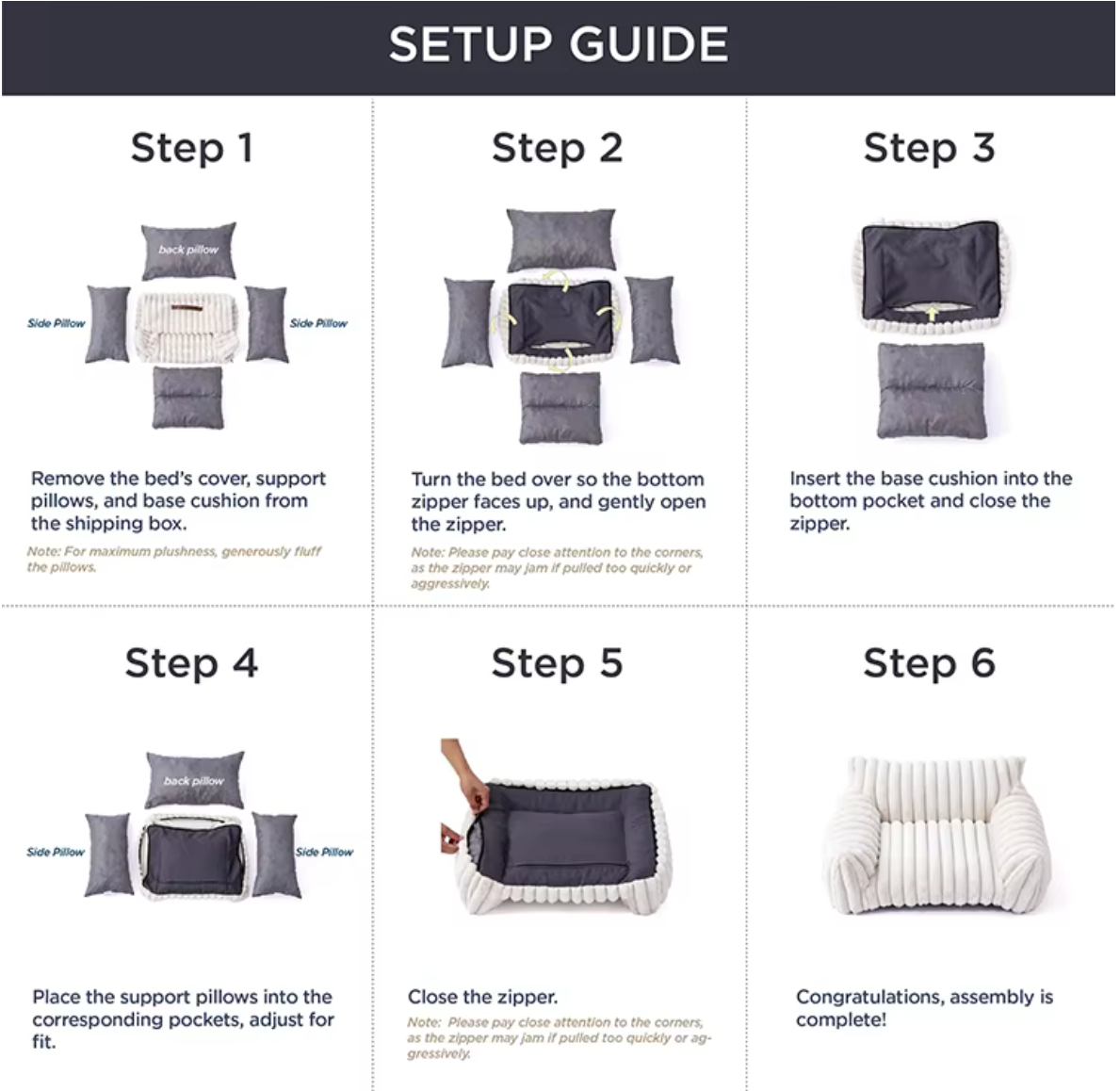 Ribbed Plush Pet Sofa Bed