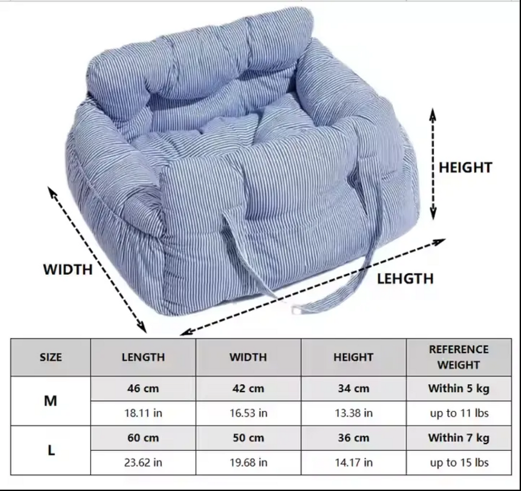 Cushioned Pet Travel Carrier