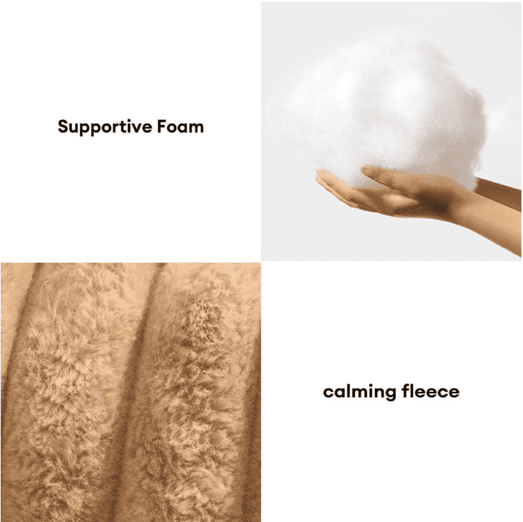 Ribbed Plush Pet Sofa Bed