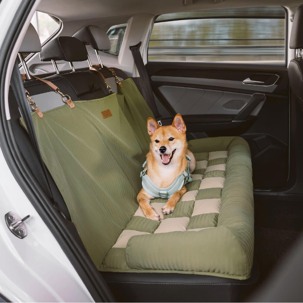 Checkerboard Cushioned Rear Seat Mat