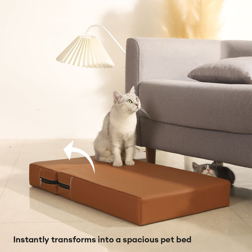 Modular Faux Leather Pet Stairs