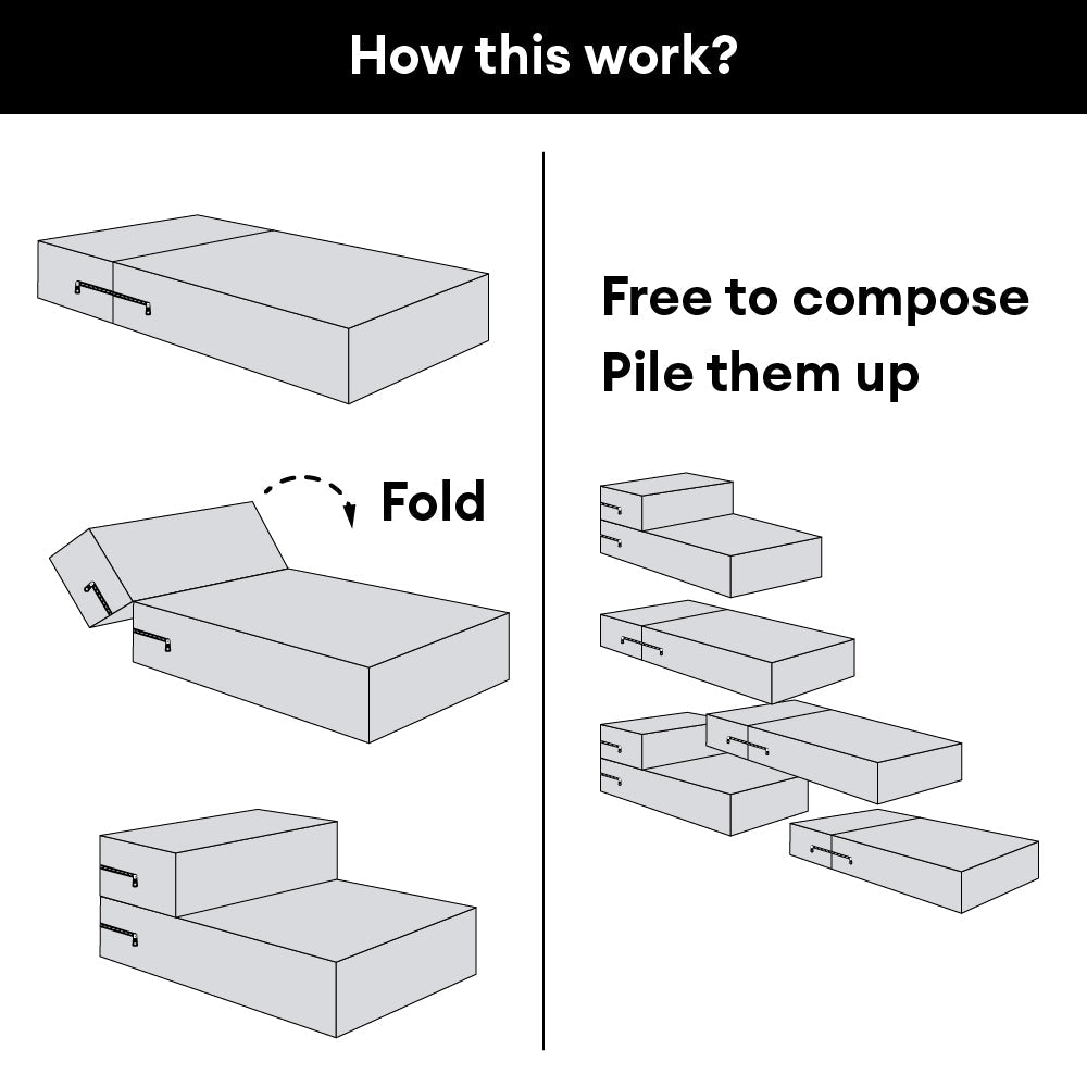 Modular Faux Leather Pet Stairs