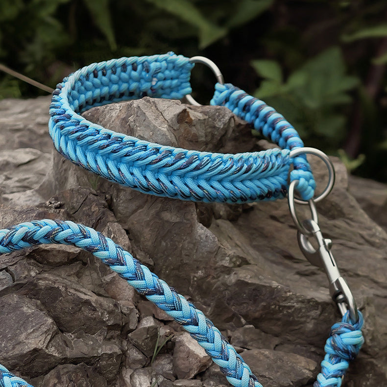Braided Rope Slip Collar & Leash