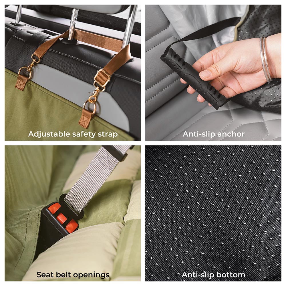 Checkerboard Cushioned Rear Seat Mat