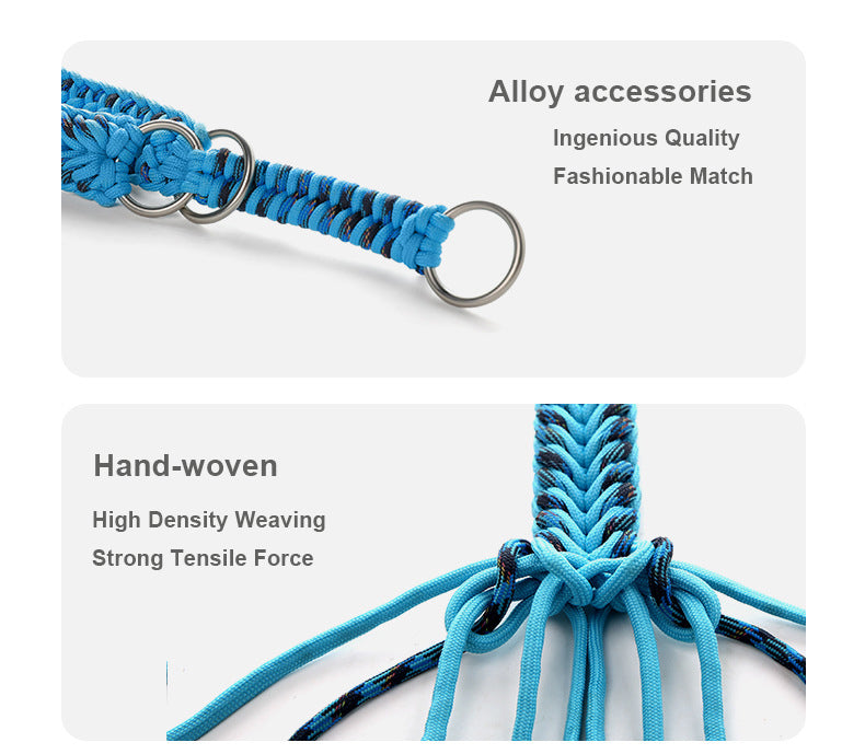 Braided Rope Slip Collar & Leash