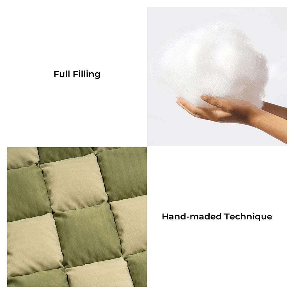 Checkerboard Cushioned Rear Seat Mat
