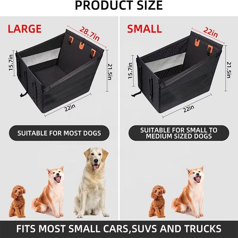 Structured Oxford Rear Seat Pet Basket