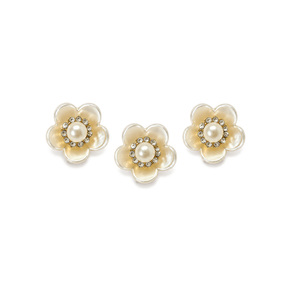 Pearl Bloom — 3-Piece Set, front view on white