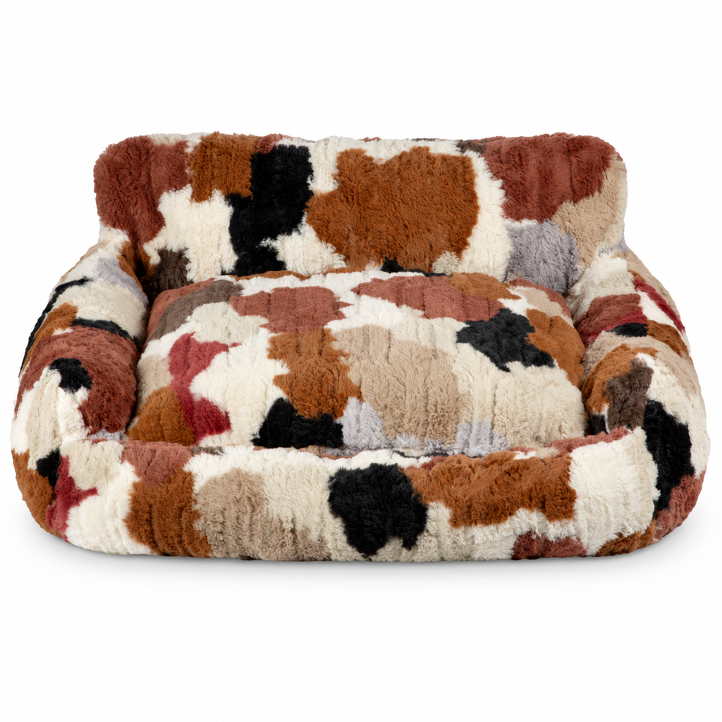 Colorblock Plush Pet Nest - Brown - square product image