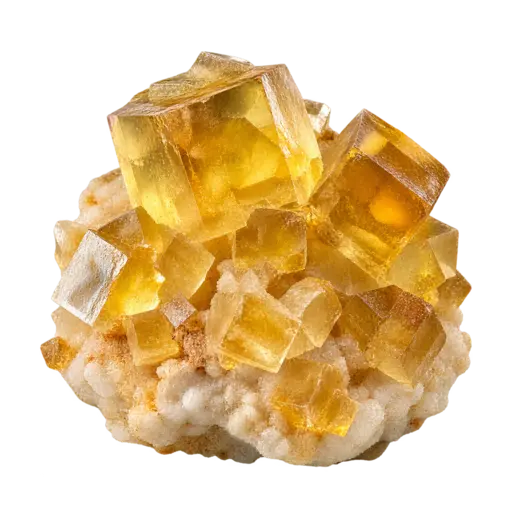 Yellow Fluorite crystal reference