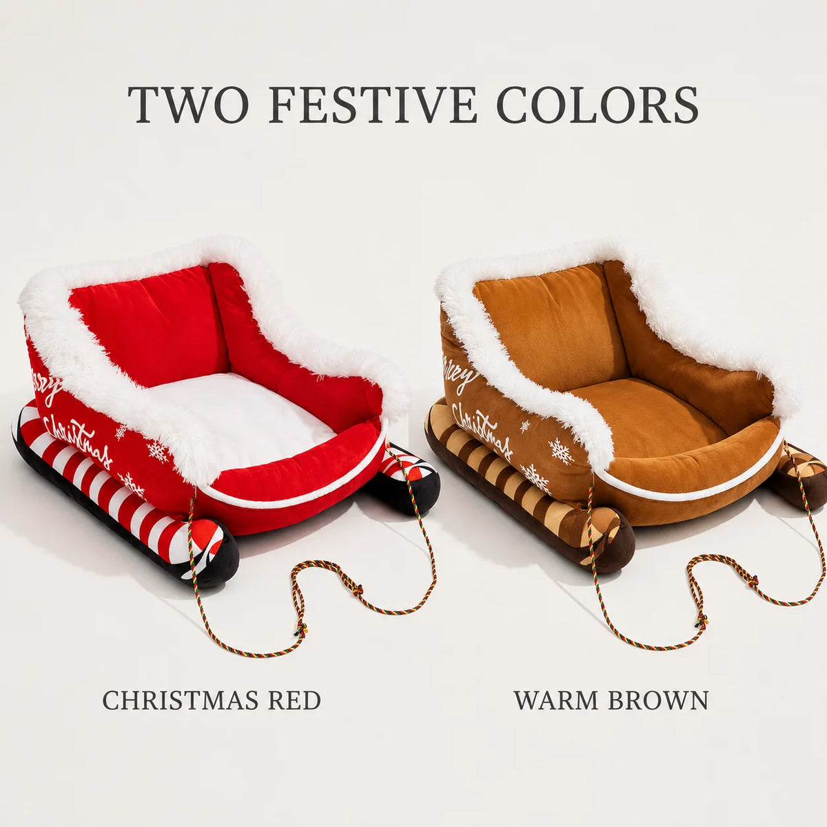 Holiday Sleigh Pet Bed