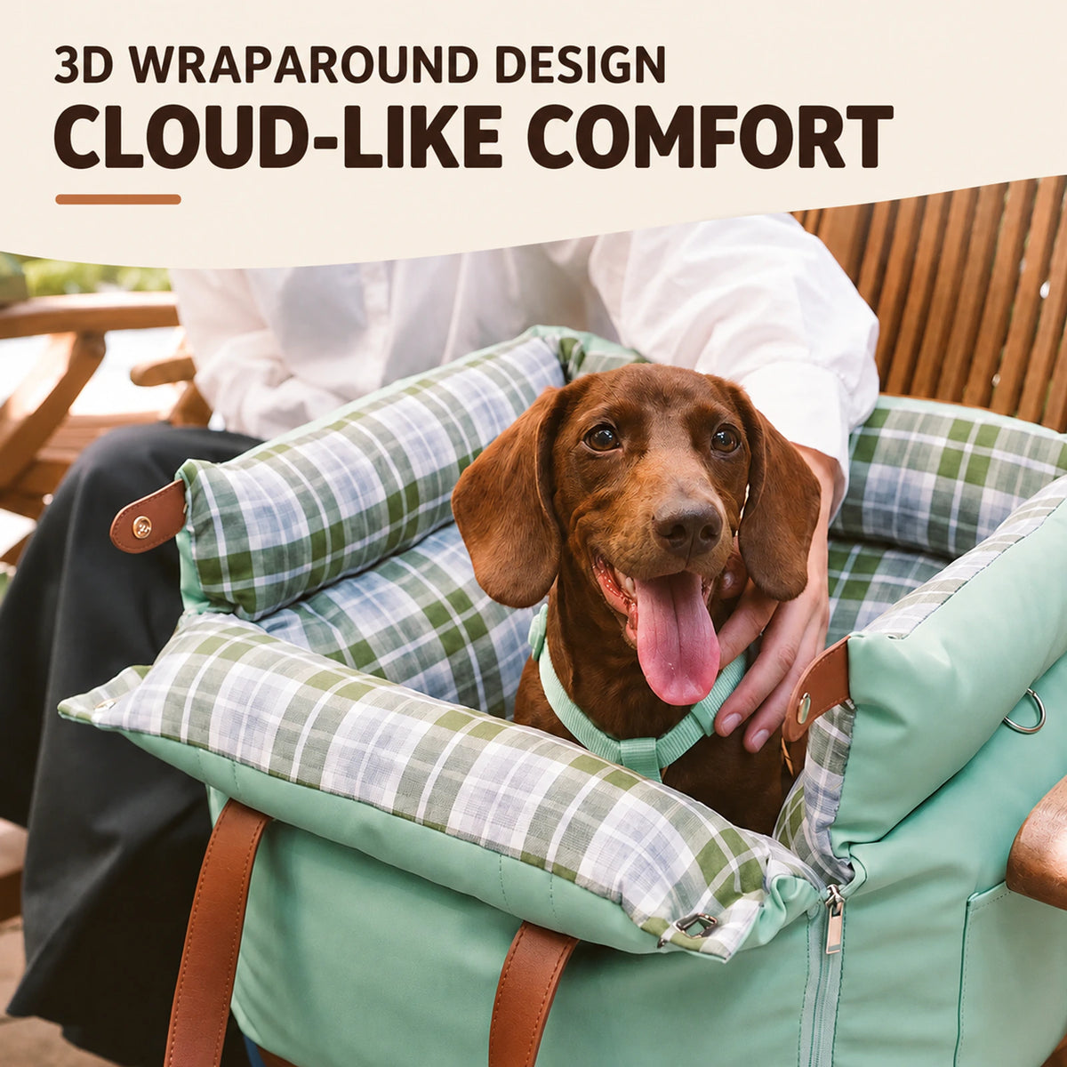 The padded sides of a RoadNest Classic travel bed.