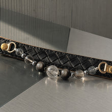 Black Meridian Black Rutilated Quartz Pet Jewelry Collar — KINRIOT crystal pet jewelry for size-compatible cats and dogs, gallery view 7.