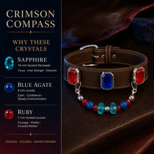 Velvet Voltage Blue Sapphire, Agate & Ruby Interchangeable Crystal Pet Jewelry Collar — KINRIOT crystal pet jewelry for size-compatible cats and dogs, gallery view 5.