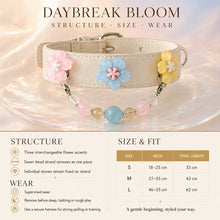 Daybreak Chorus Aquamarine Interchangeable Crystal Pet Jewelry Collar — KINRIOT crystal pet jewelry for size-compatible cats and dogs, gallery view 8.