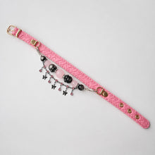 Midnight Butterfly Rose Quartz & Silver-Sheen Obsidian Pet Jewelry Collar — KINRIOT crystal pet jewelry for size-compatible cats and dogs, gallery view 6.