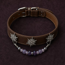Violet Constellation Purple Agate Interchangeable Crystal Pet Jewelry Collar — KINRIOT crystal pet jewelry for size-compatible cats and dogs, gallery view 8.
