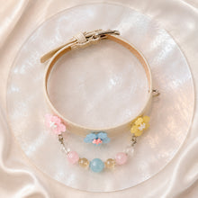 Daybreak Chorus Aquamarine Interchangeable Crystal Pet Jewelry Collar — KINRIOT crystal pet jewelry for size-compatible cats and dogs, gallery view 7.
