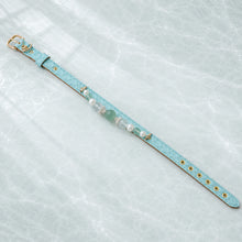 Celadon Reverie Green Fluorite & Pearl Pet Jewelry Collar — KINRIOT crystal pet jewelry for size-compatible cats and dogs, gallery view 6.