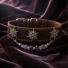 Violet Constellation Purple Agate Interchangeable Crystal Pet Jewelry Collar — KINRIOT crystal pet jewelry for size-compatible cats and dogs, gallery view 7.